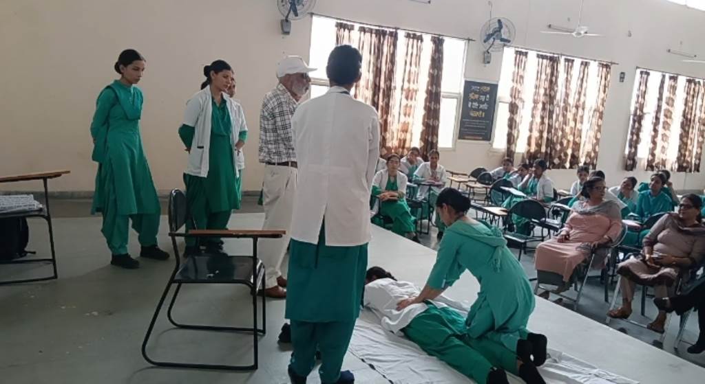 Disaster Management and Fire Safety Training Conducted at Nursing School